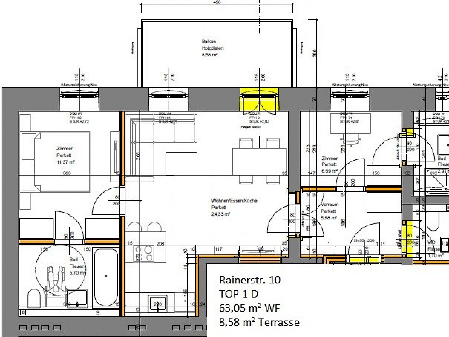 Rainerstr. 10, Top 1D, sanierte Wohnung am Schillerpark